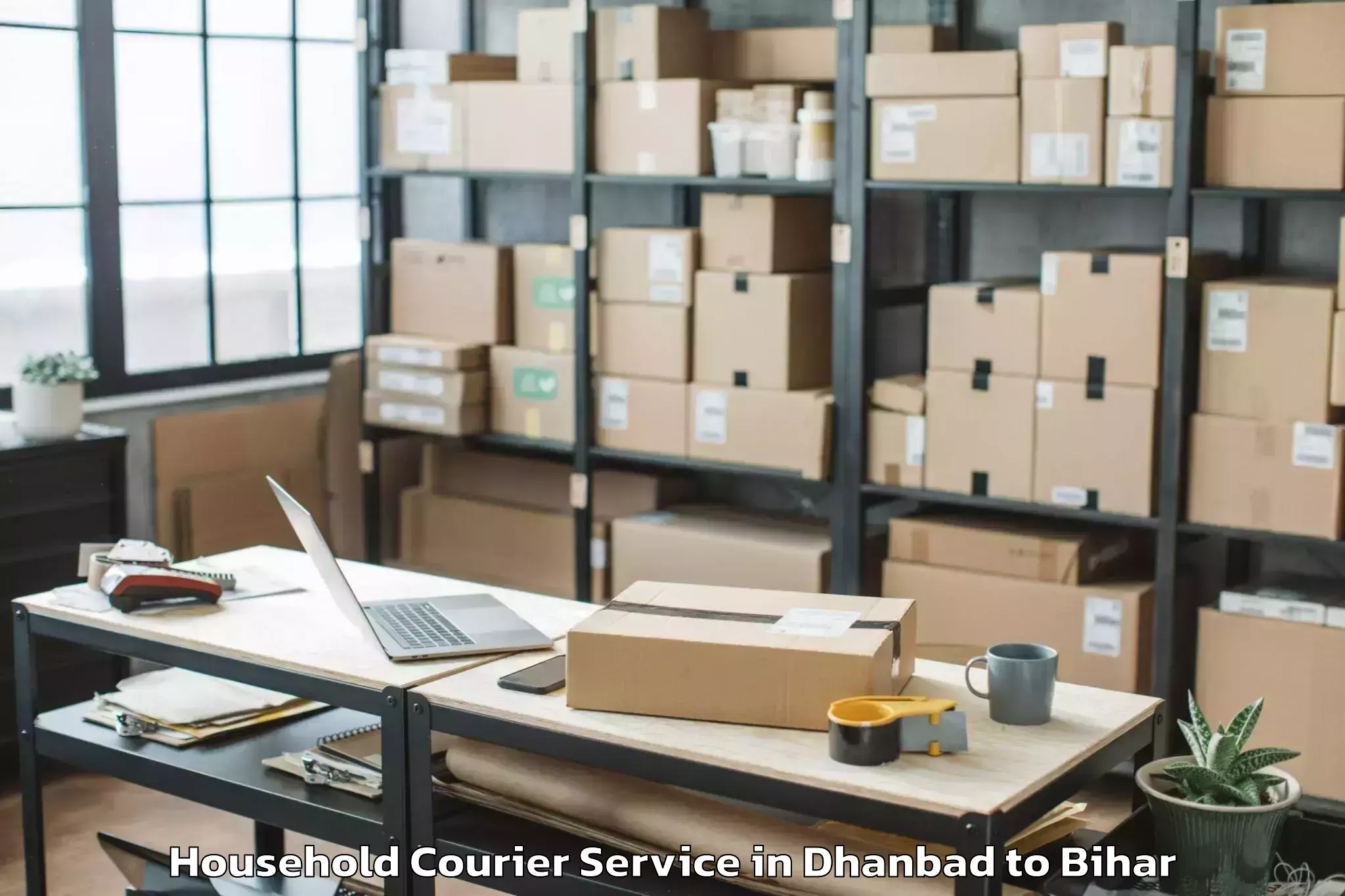 Easy Dhanbad to Parbatta Household Courier Booking